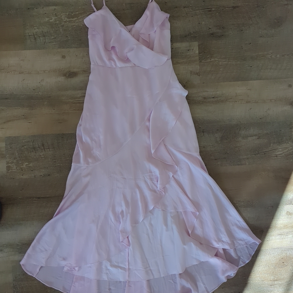 Express Light Pink Ruffled Chemise - Picture 2 of 5